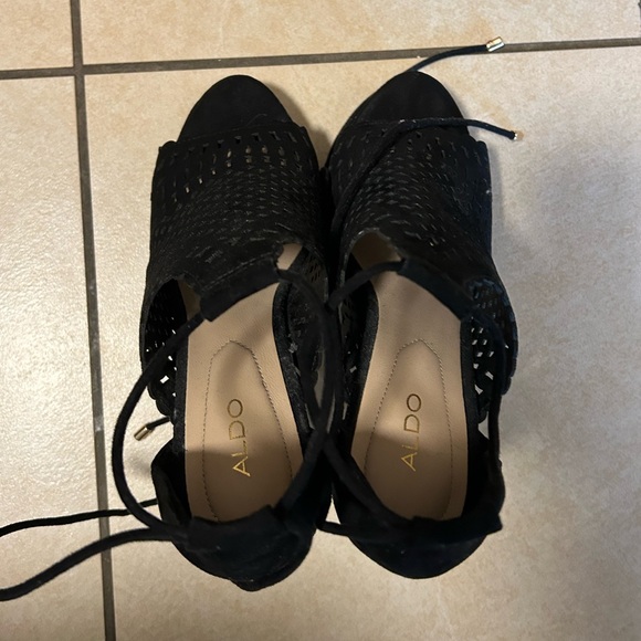 Aldo black heels size 6.5 - Picture 3 of 6